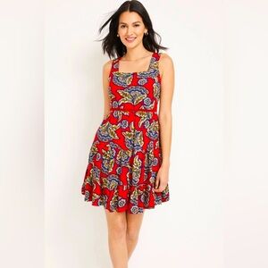 Maurices Floral Skater Dress New With Tags Size 2XL Sleeveless Cross Cross Back